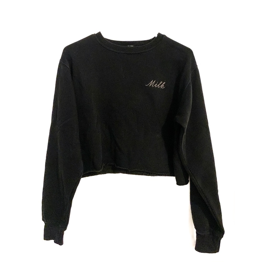 Brandy Melville “Milk” Cropped Sweatshirt